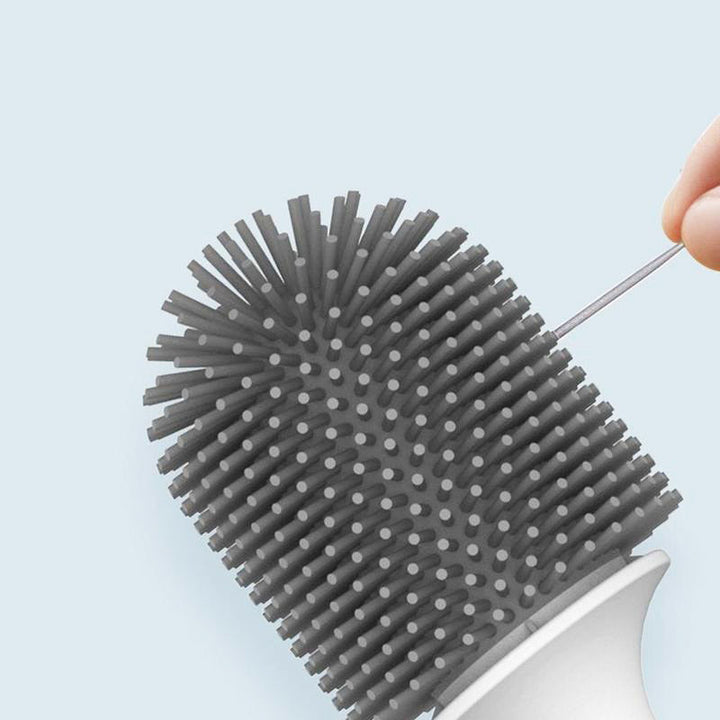 Ergonomische flexibele siliconen toiletborstel voor een moeiteloze en grondige schoonmaak.
