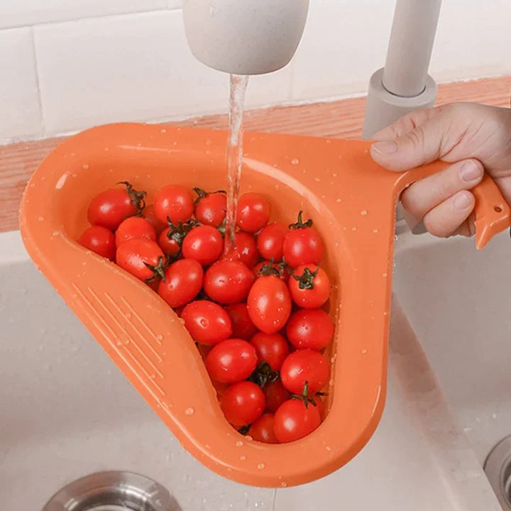 Praktische spoelbak zeef voor afwas en groenten/fruit spoelen, voorkomt verstoppingen.