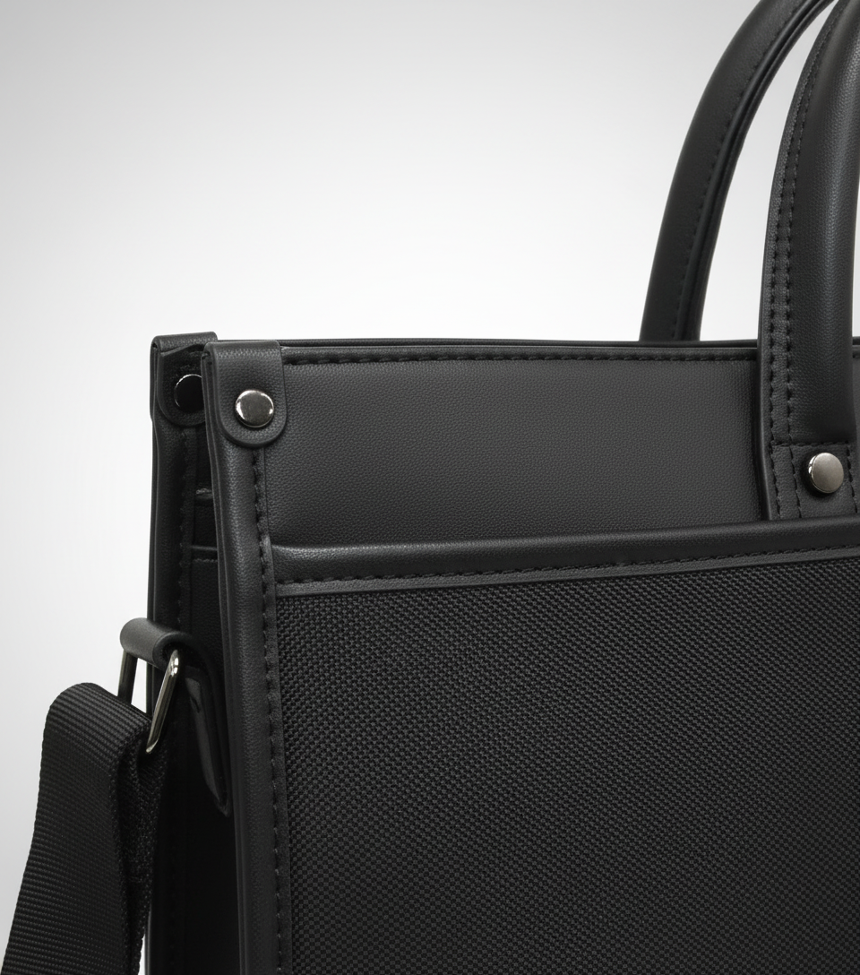 Elegante aktetas DocuCarry voor zakelijk gebruik; ideaal voor kantoor, vergaderingen en het veilig vervoeren van papieren.