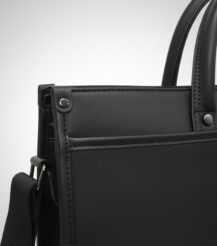 Elegante aktetas DocuCarry voor zakelijk gebruik; ideaal voor kantoor, vergaderingen en het veilig vervoeren van papieren.