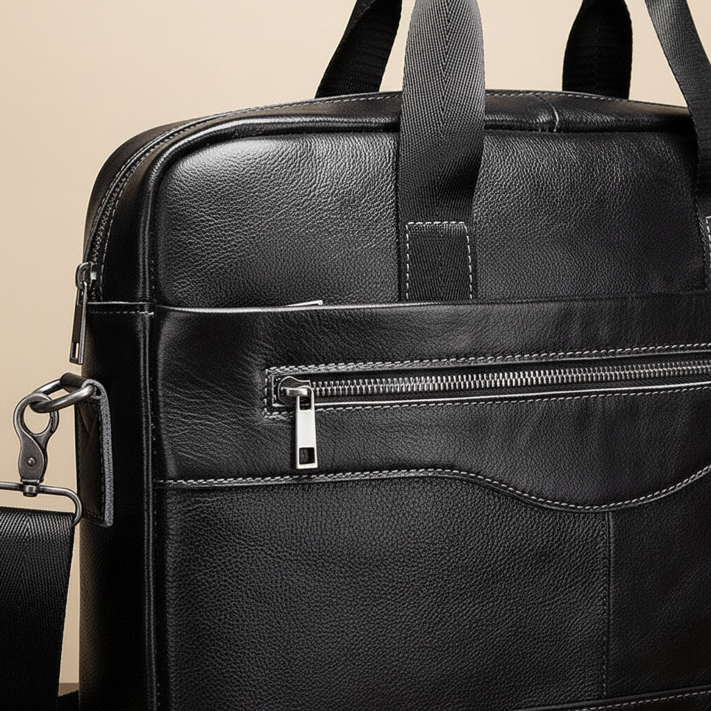 Ruime unisex schoudertas/aktetas voor 15-inch laptop, veelzijdig en stijlvol, met comfortabele draagopties.