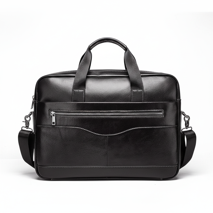 Elegante unisex laptoptas voor 15-inch laptop, duurzaam materiaal, perfect als zakelijke schoudertas.