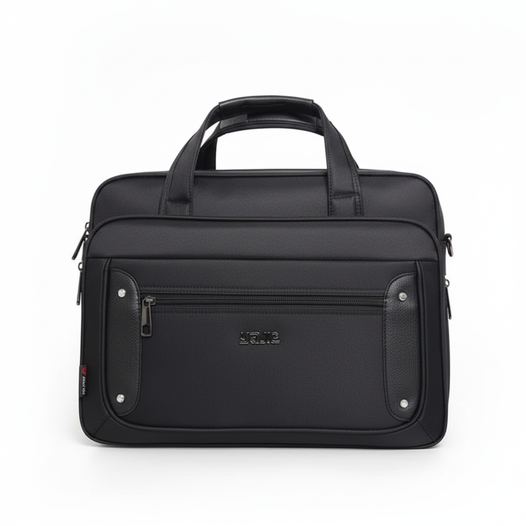 Ruime unisex laptoptas, geschikt als professionele aktetas of laptophoes. Stijlvol en duurzaam ontwerp.