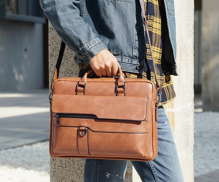Elegante professionele laptoptas, ideaal voor zakelijk gebruik, kantoor en reizen. Zeer functioneel.