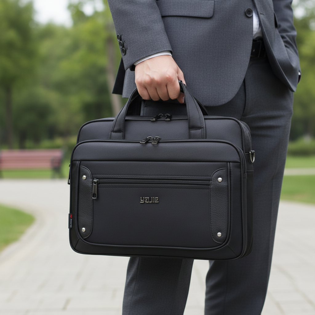 Unisex laptoptas WorkEase voor professionals, ideaal voor kantoor en zakelijk reizen, met optimale bescherming.