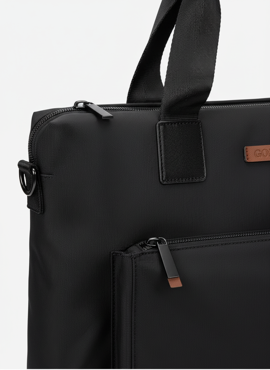 Stijlvolle zakelijke laptoptas voor dames en heren, perfect voor werk of reizen met laptop.