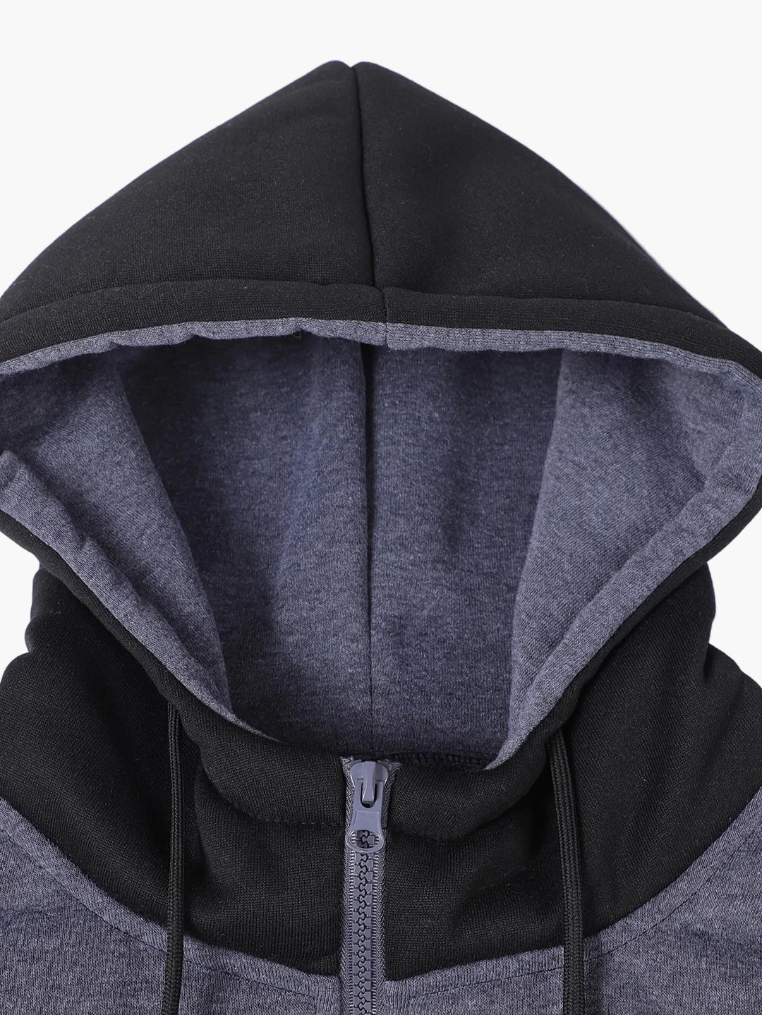 Heren trainingspak in tweedelige casual stijl met capuchon, perfect voor ontspanning en dagelijks gebruik.