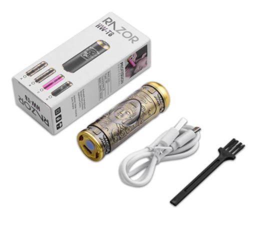 Elegant Razoer Deluxe scheerapparaat voor heren; biedt snel en comfortabel elektrisch scheren, glad resultaat.