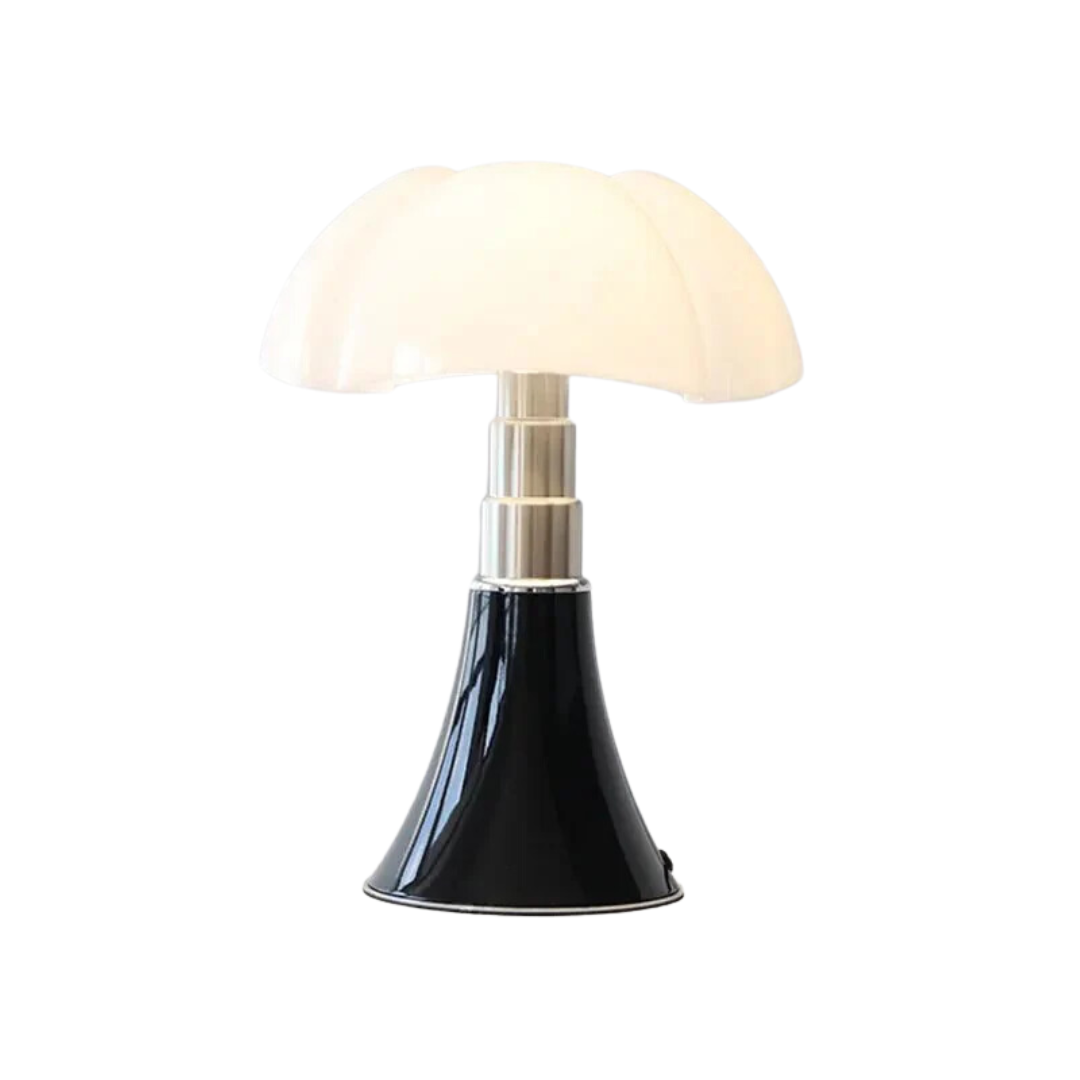 Flower tafellamp met tijdloos retro design, perfect voor sfeervolle woonkamer verlichting.