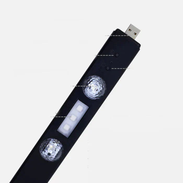 Oplaadbare draadloze auto sfeerverlichting GlowRide voor unieke LED lichteffecten in elk interieur.