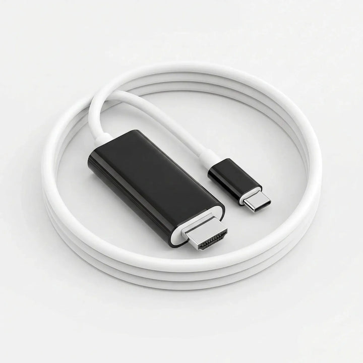 USB C naar HDMI kabel voor 4K video van telefoons, laptops, tablets naar tv of monitor. Ondersteunt snelle PD.