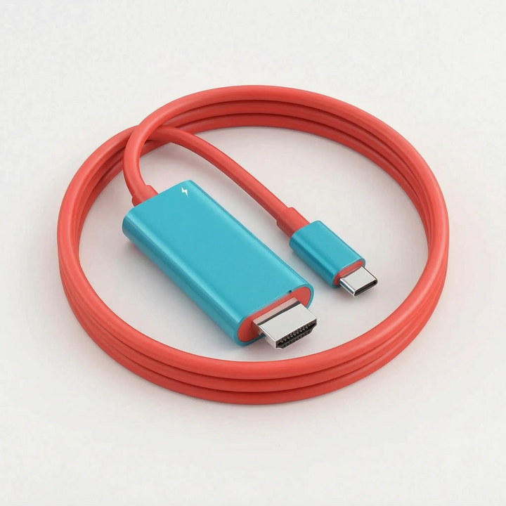 Plug-and-play USB C naar HDMI kabel levert haarscherpe 4K video en geluid. Met Power Delivery functie voor opladen.