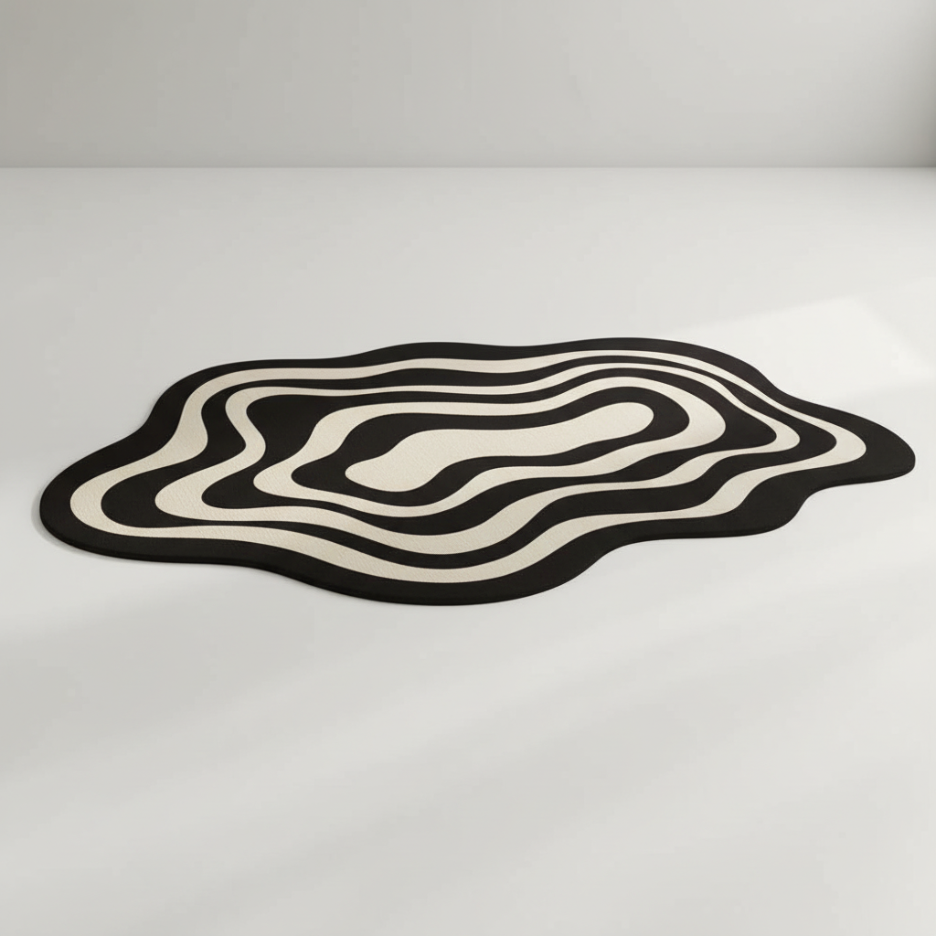 Antislip badmat WaterfallMat voor badkamer, stijlvol en veilig, met ultra-absorberende en sneldrogende eigenschappen.