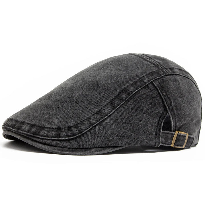 Warme heren pet, combineert vintage charme met winter comfort. Stijlvol hoofdeksel voor koudere dagen.