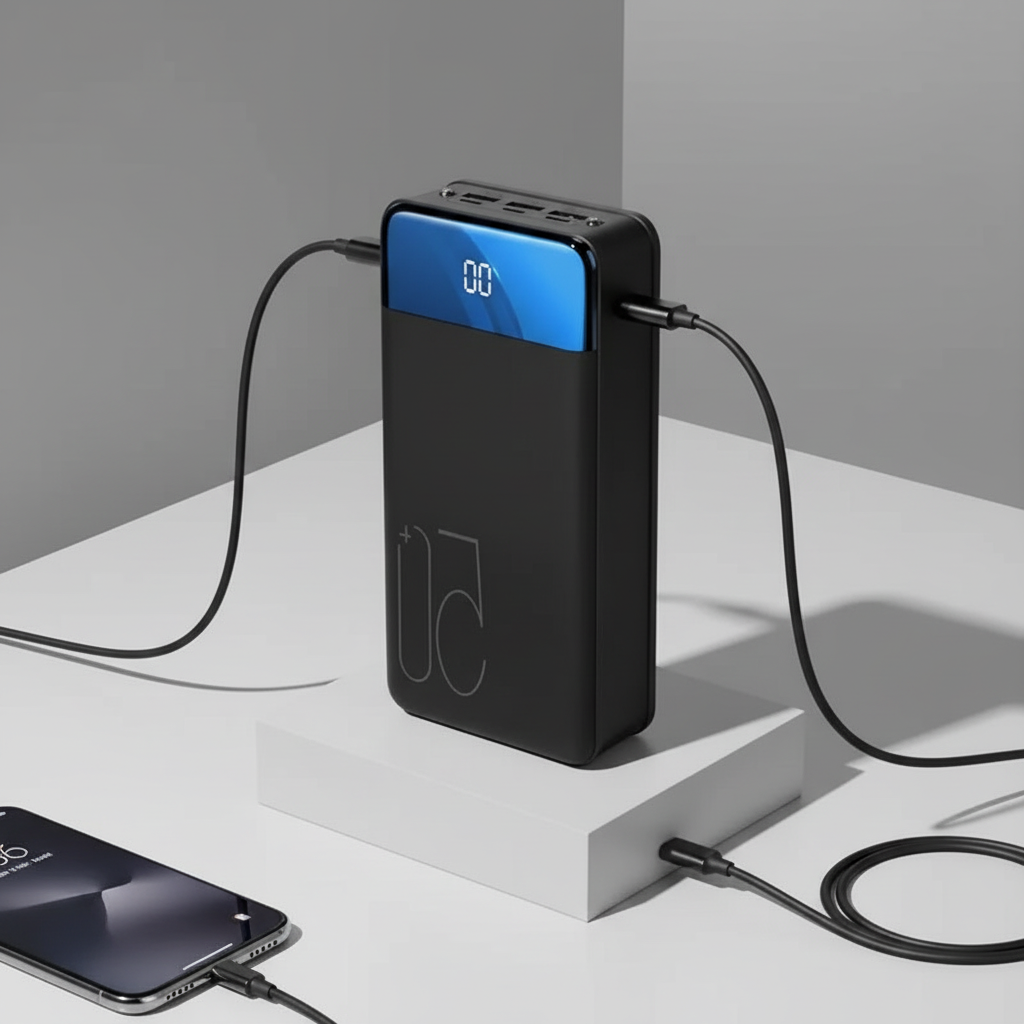 Universele VoltHaven powerbank met snelladen, ideaal voor mobiel en gadgets onderweg, betrouwbare energie.