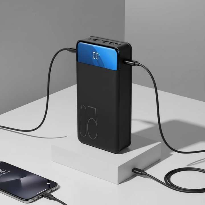 Universele VoltHaven powerbank met snelladen, ideaal voor mobiel en gadgets onderweg, betrouwbare energie.