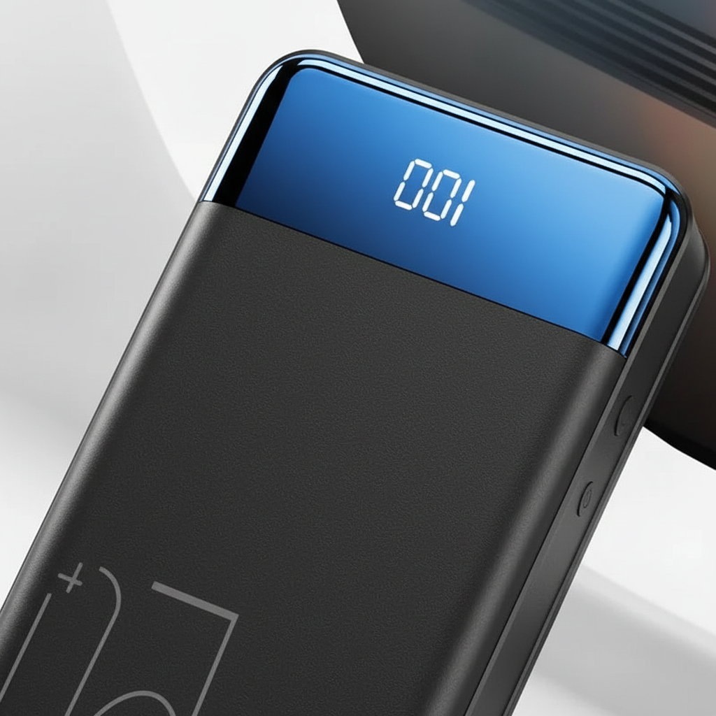 Compacte VoltHaven reis powerbank, essentiële mobiele oplader voor energie onderweg en op vakantie.