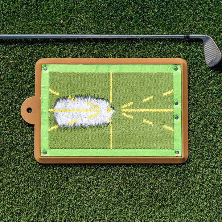 Duurzame golfpracticemat voor binnen- en buitengolf, verbetert uw golfswing met directe feedback.