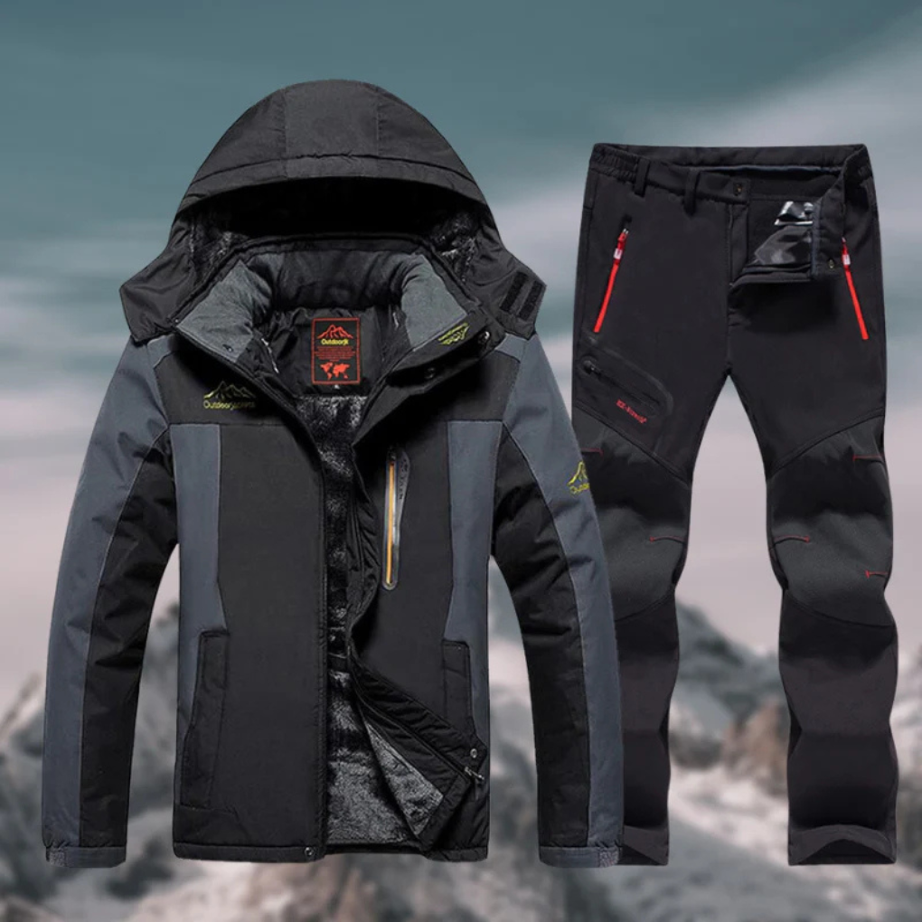 Warm en comfortabel heren skipak voor skiën en snowboarden; ideaal voor koude wintersport.