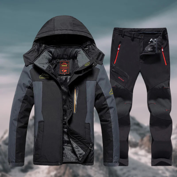 Warm en comfortabel heren skipak voor skiën en snowboarden; ideaal voor koude wintersport.