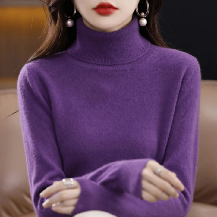 Elegante gebreide coltrui voor vrouwen, veelzijdig voor modieuze en winterse looks.