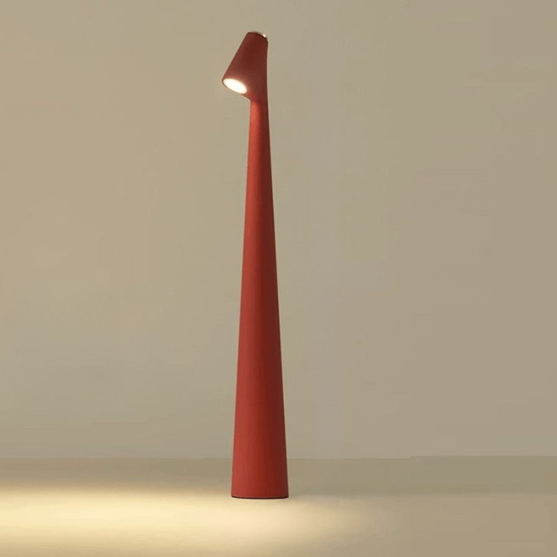 Elegante LED tafellamp, oplaadbaar, perfect als decoratie op eettafel of bijzettafel buiten.
