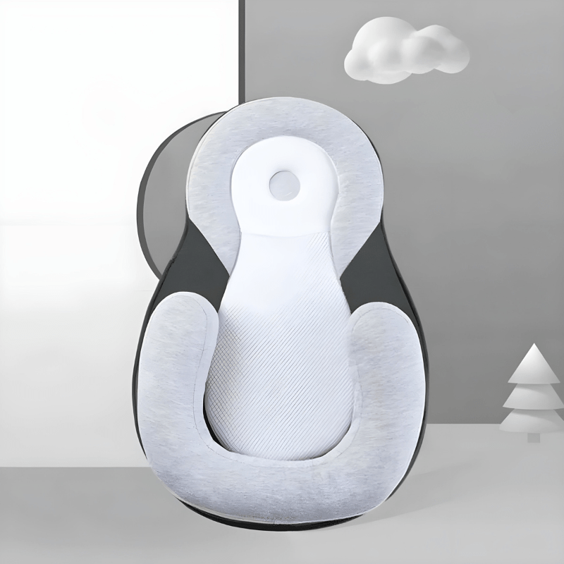 Hoogwaardig ergonomisch baby slaapkussen, biedt geborgenheid en comfort. Perfect cadeau voor babyverzorging.
