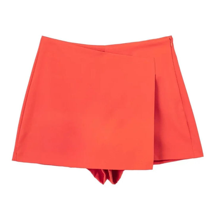 Dames skort met unieke asymmetrische cut, comfortabel en stijlvol voor de zomer.