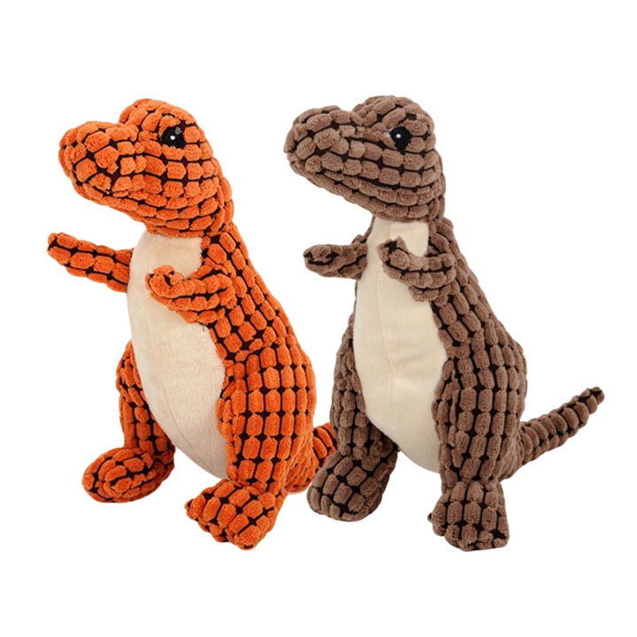Dit dinosaurus hondenspeeltje biedt urenlang veilig en actief speelplezier voor uw hond.