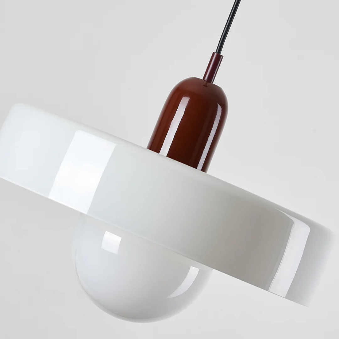 GloboLuxe LED hanglamp, sfeervolle glazen lamp voor woon- of slaapkamer.