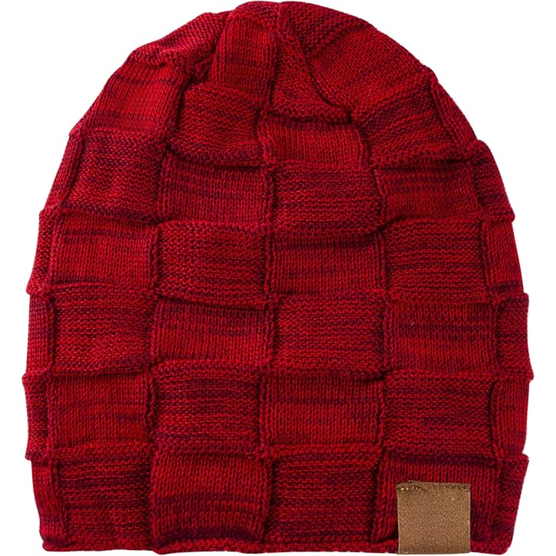 Gebreide wintermuts die beschermt tegen de kou. Stijlvolle en warme beanie voor dames en heren, veelzijdig.