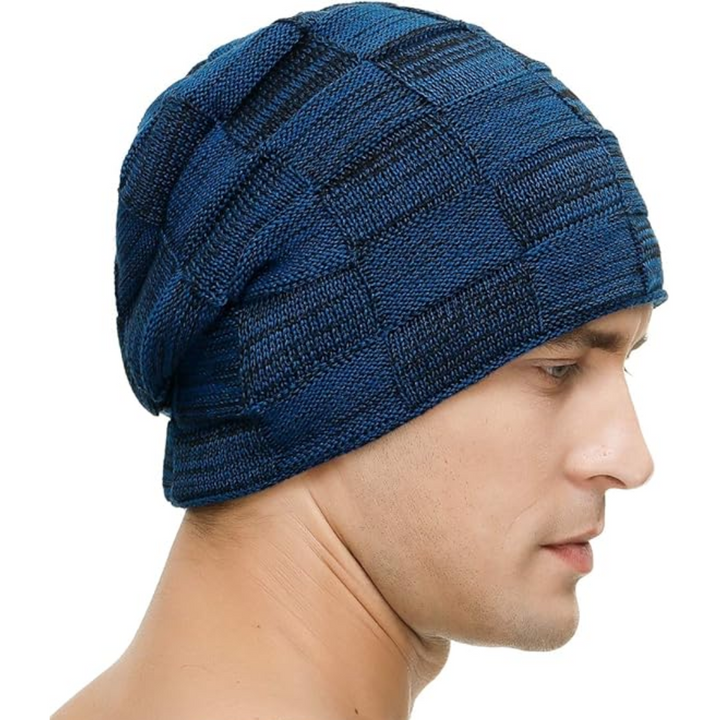 Warme winter accessoire: Luca gebreide muts, zachte slouchy beanie voor unisex gebruik.
