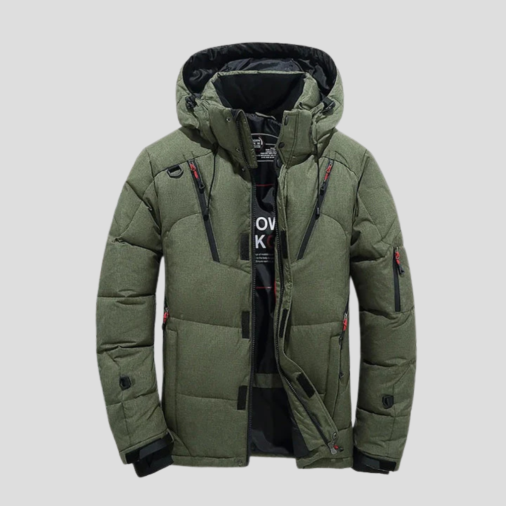 Comodos heren donsjack: stijlvolle winterjas met uitstekende isolatie. Verfijnde en warme bovenkleding.