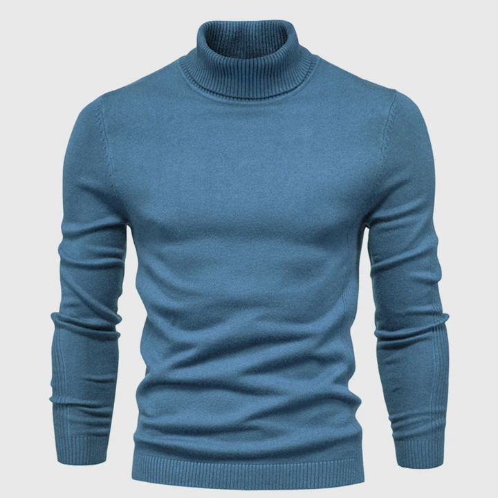 Zachte heren coltrui, warm en ademend, ideaal voor de koudere dagen.