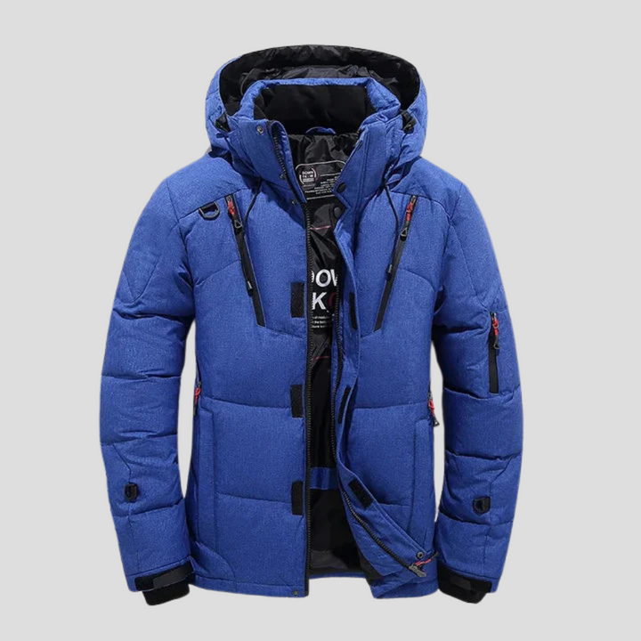 Donsjack voor heren, biedt warmte en comfort met een verfijnde uitstraling. Ideale winterjas en bovenkleding.