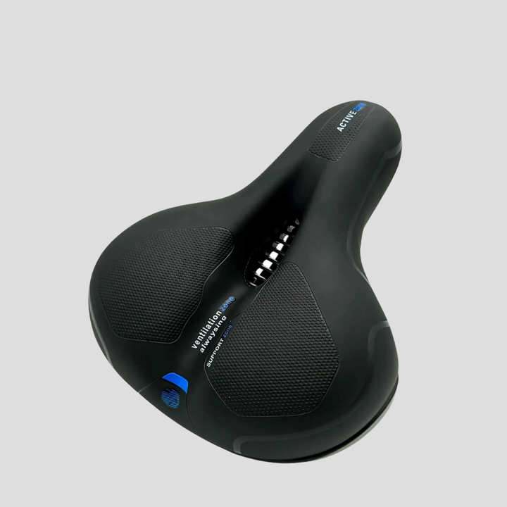Comfortabel fietszadel voor wielrenners, stadsfietsers en toertochten, met focus op ergonomie en duurzaamheid.