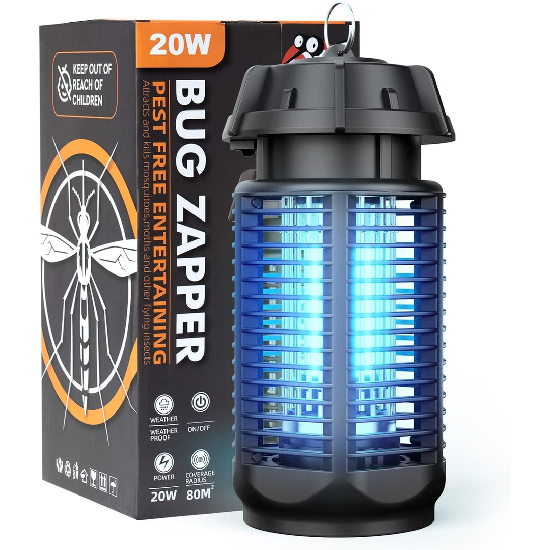 Elektrische insectenverdelger WC2026 met UV-licht voor muggen en vliegen, stil en efficiënt binnen/buiten.