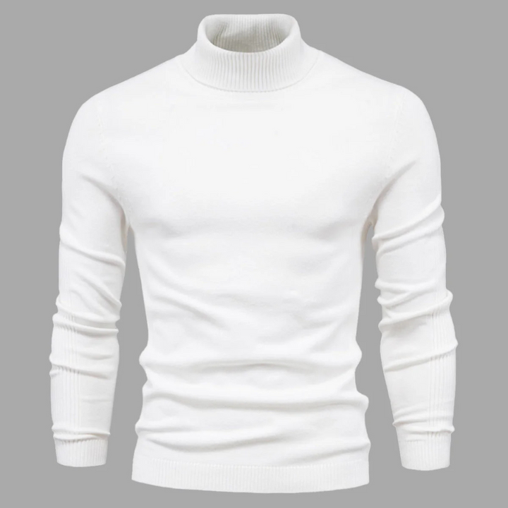 Heren gebreide coltrui, stijlvol en comfortabel voor dagelijks gebruik. Warm en modieus.