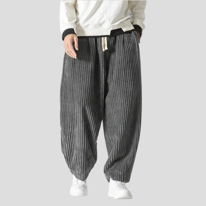 Casual heren rechte broek, losse pasvorm, perfect voor een ontspannen en stijlvolle look.