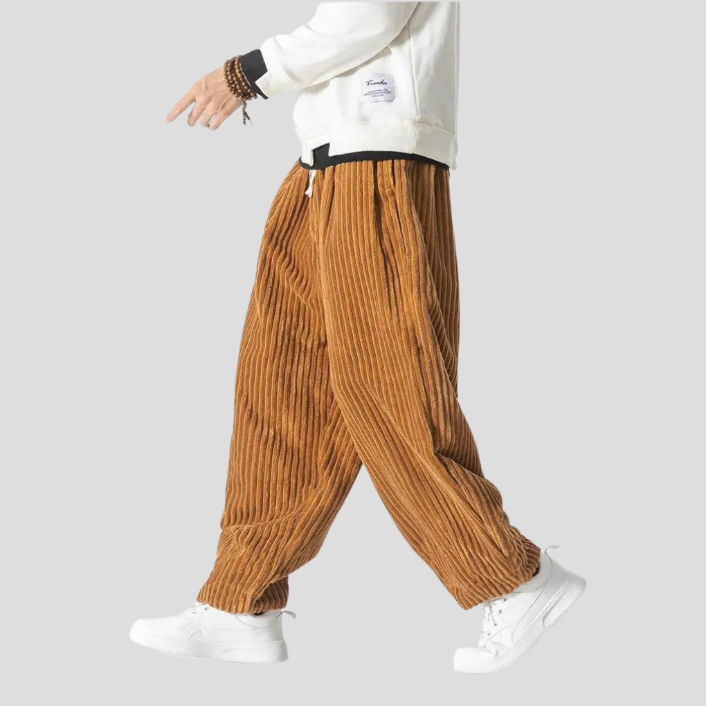Heren losse rechte broek New4, tijdloze pasvorm en comfortabel voor een veelzijdige look.