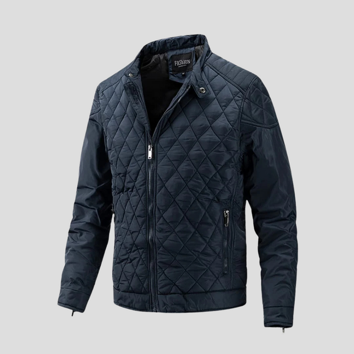 Moderne heren gewatteerde jas; stijlvolle bovenkleding voor elk seizoen. Waterafstotend & warm, casual look.