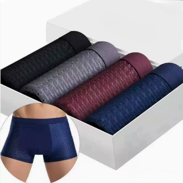 Set van comfortabele heren boxershorts. Ademend ondergoed met stretch voor dagelijks gebruik en perfecte pasvorm.