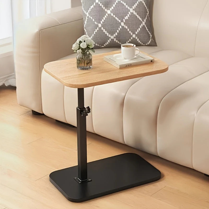 Flexibele bijzettafel en laptoptafel, verstelbaar in hoogte, ruimtebesparend en comfortabel voor elk interieur.