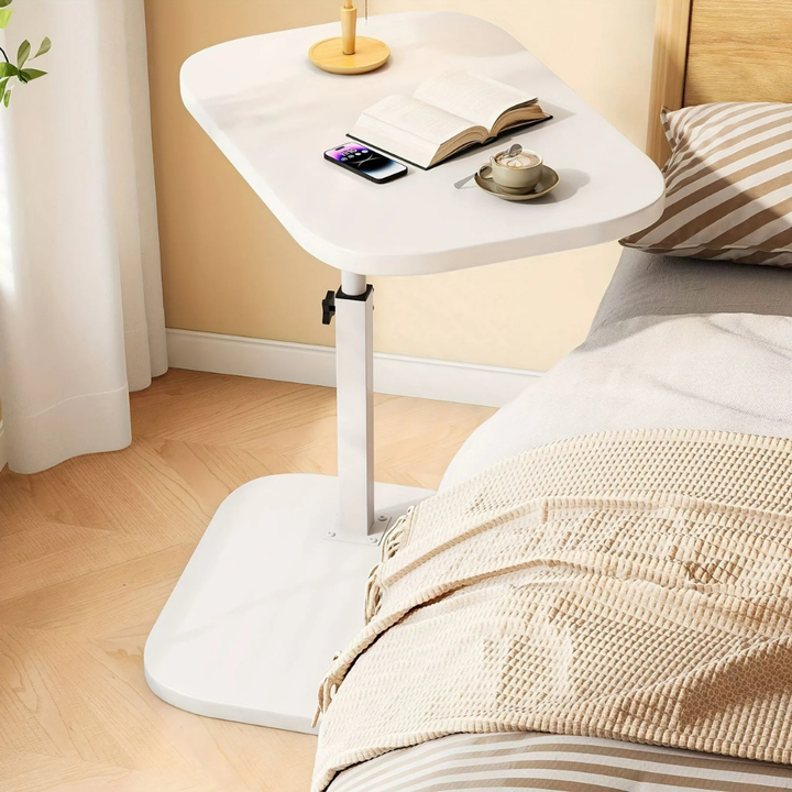 Verstelbare laptoptafel voor comfortabel thuiswerken, multifunctioneel als bijzettafel in elke ruimte.