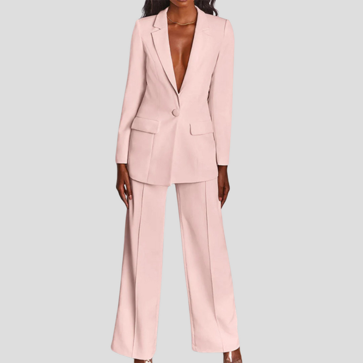 Veelzijdige pantalon & blazer set voor vrouwen, comfortabel en modieus voor elke gelegenheid.