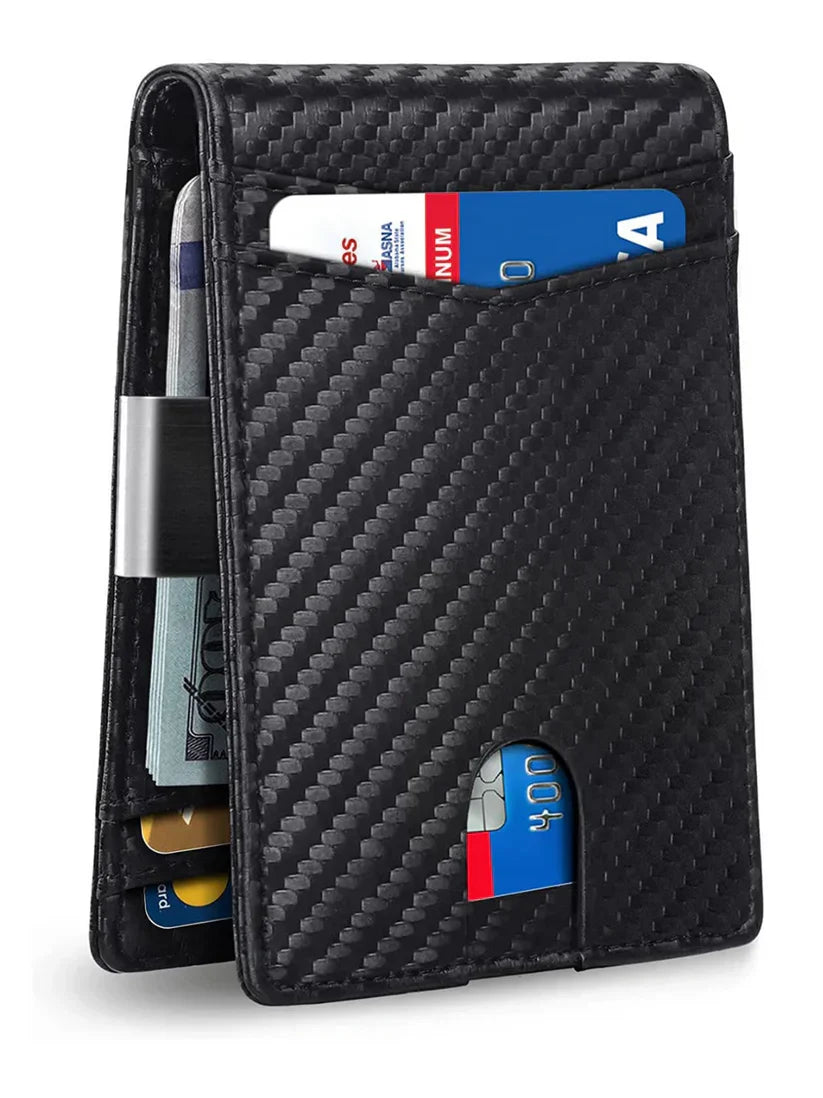 Compacte en stijlvolle unisex portemonnee met RFID bescherming. Ruim ontwerp voor pasjes en biljetten. Modern kunstleer.