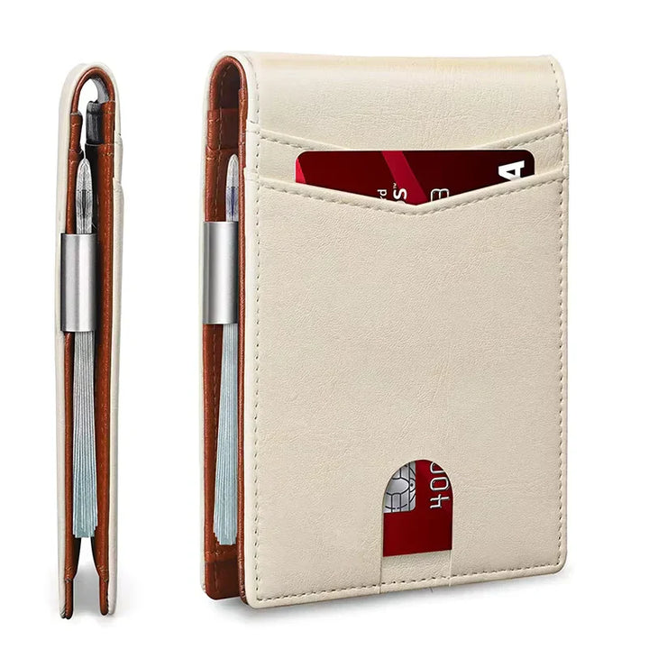Ultralichte slanke kunstleren portemonnee. Unisex RFID pasjeshouder voor optimale veiligheid en comfort. Modern accessoire.