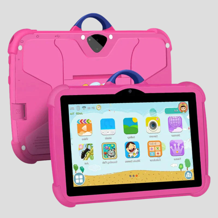 Veilige 7 inch Android tablet voor kinderen met duidelijke ouderlijk toezicht functies voor gemoedsrust.
