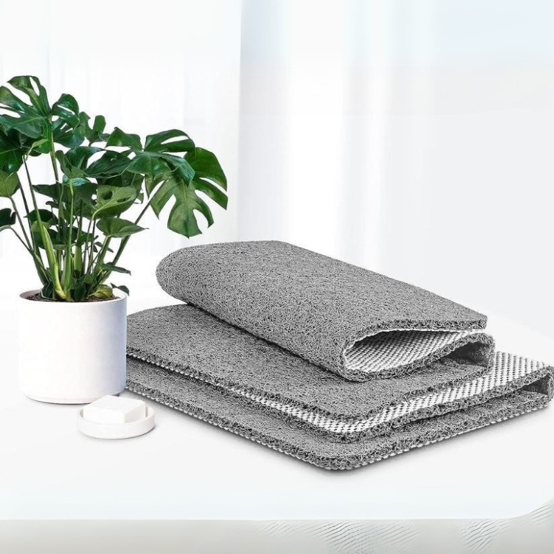 Vrolijke gele antislip douchemat, sneldrogend en veilig badkameraccessoire.
