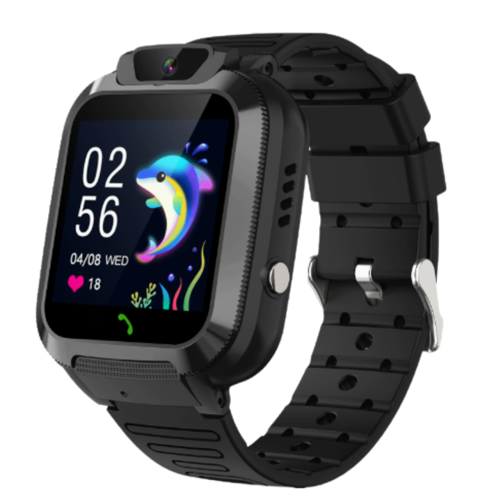 Smartwatch voor kinderen met 4G belfunctie en GPS horloge voor veilige communicatie en locatie tracking.